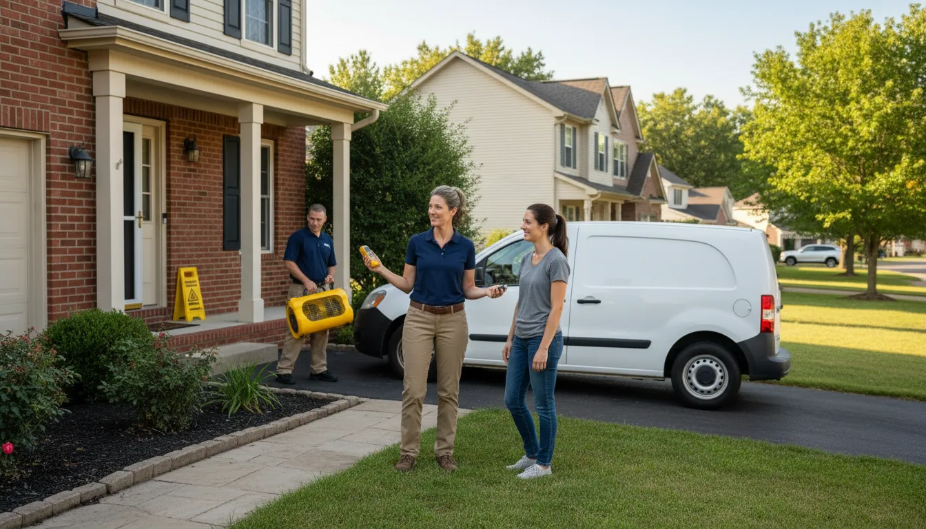 Water restoration image for Home Water Damage Repair in Joinerville, TX